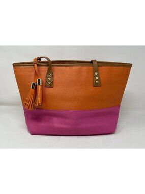 Pink Orange Cinda B Tote Bag